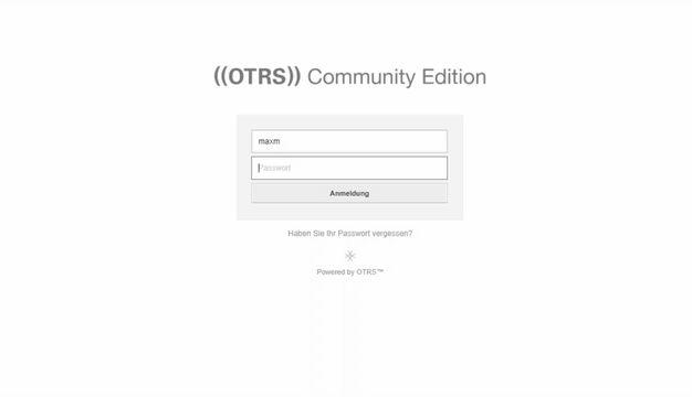 OTRS Add-on InformationBanner AgentenLogin