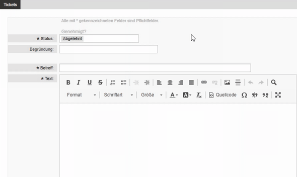 QuestionCatalogue – Anwenden OTRS Add-on QuestionCatalogue Anwendung
