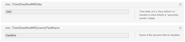 TicketDeadline – SysConfig Delta Name OTRS Add-on TicketDeadline SysConfig Delta Name
